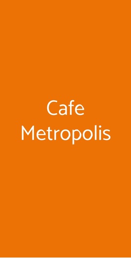 Metropolis Lounge & Restaurant, Milano