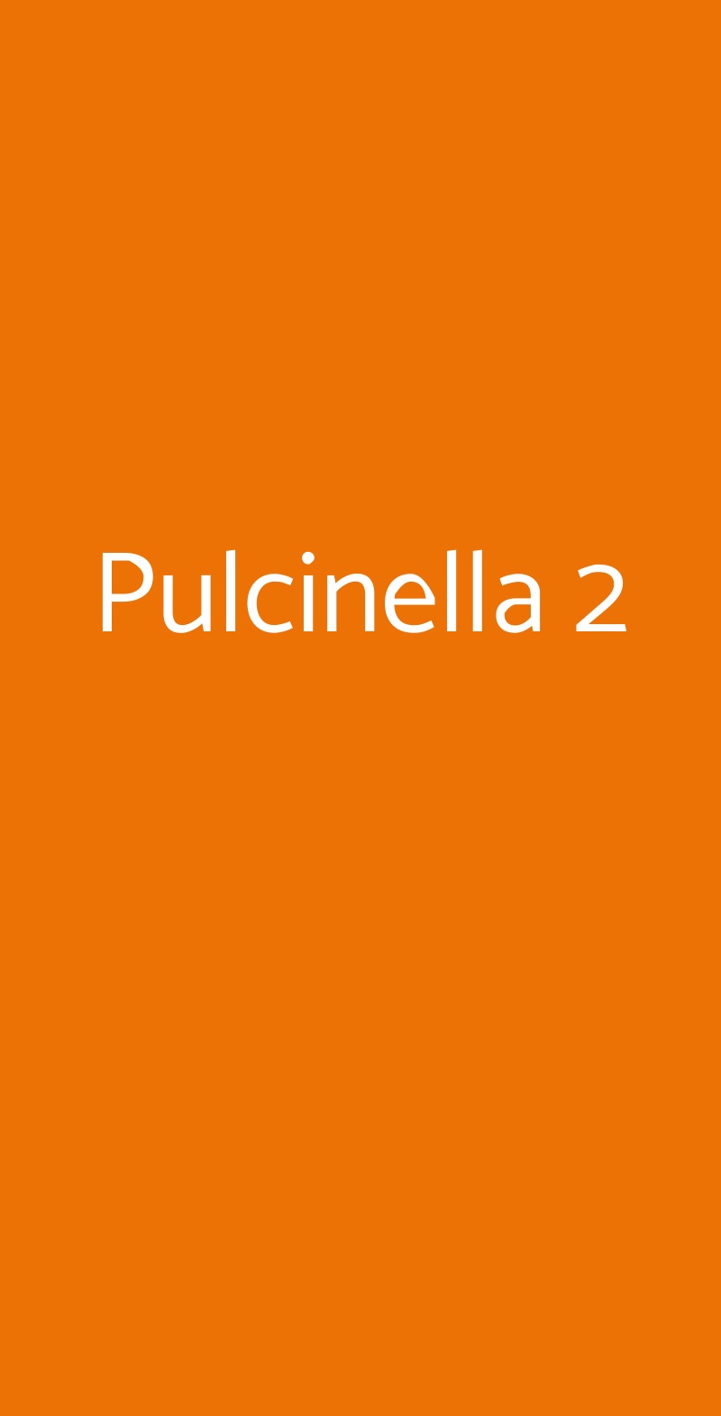 Pulcinella 2 Genova menù 1 pagina
