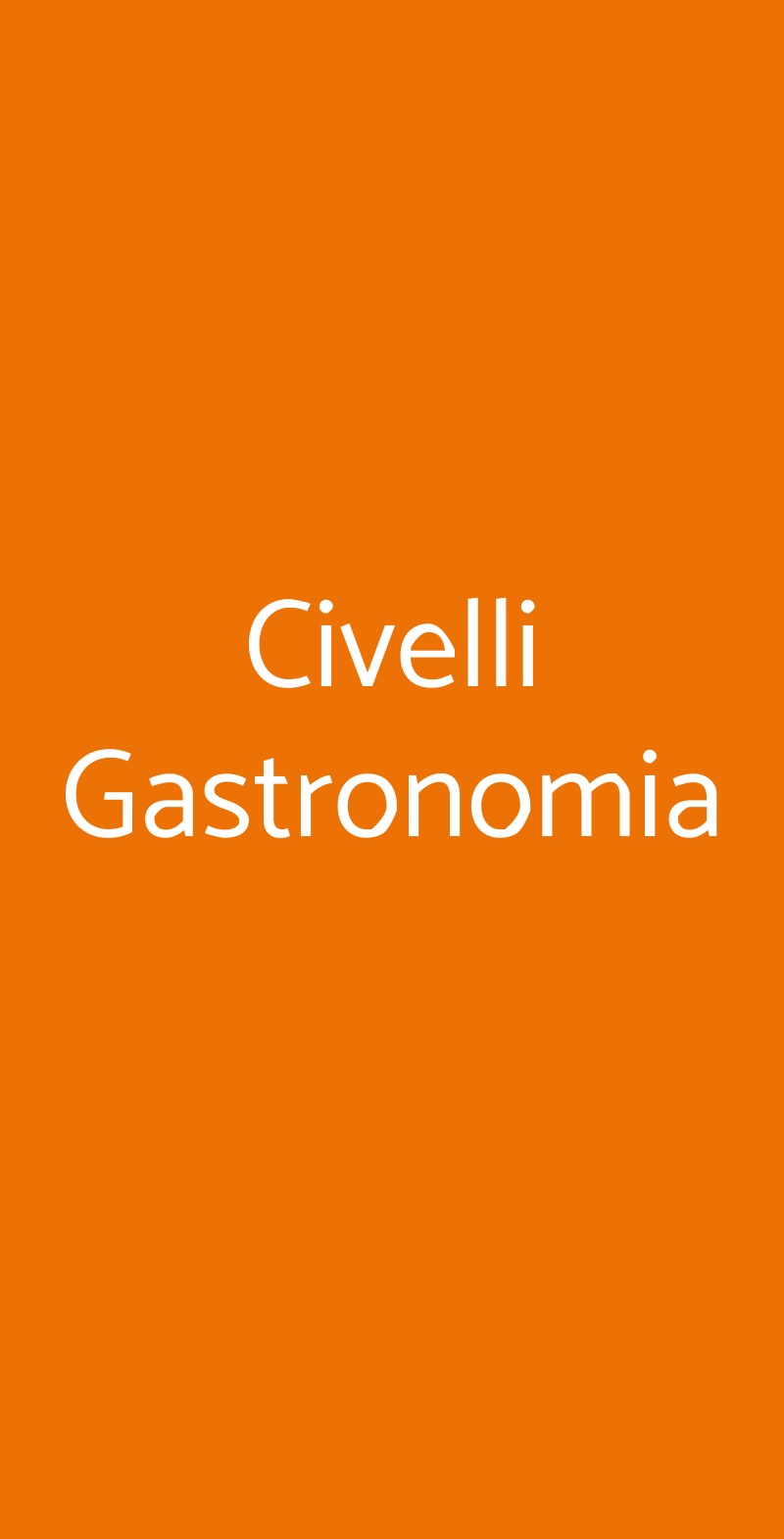 Civelli Gastronomia Milano menù 1 pagina