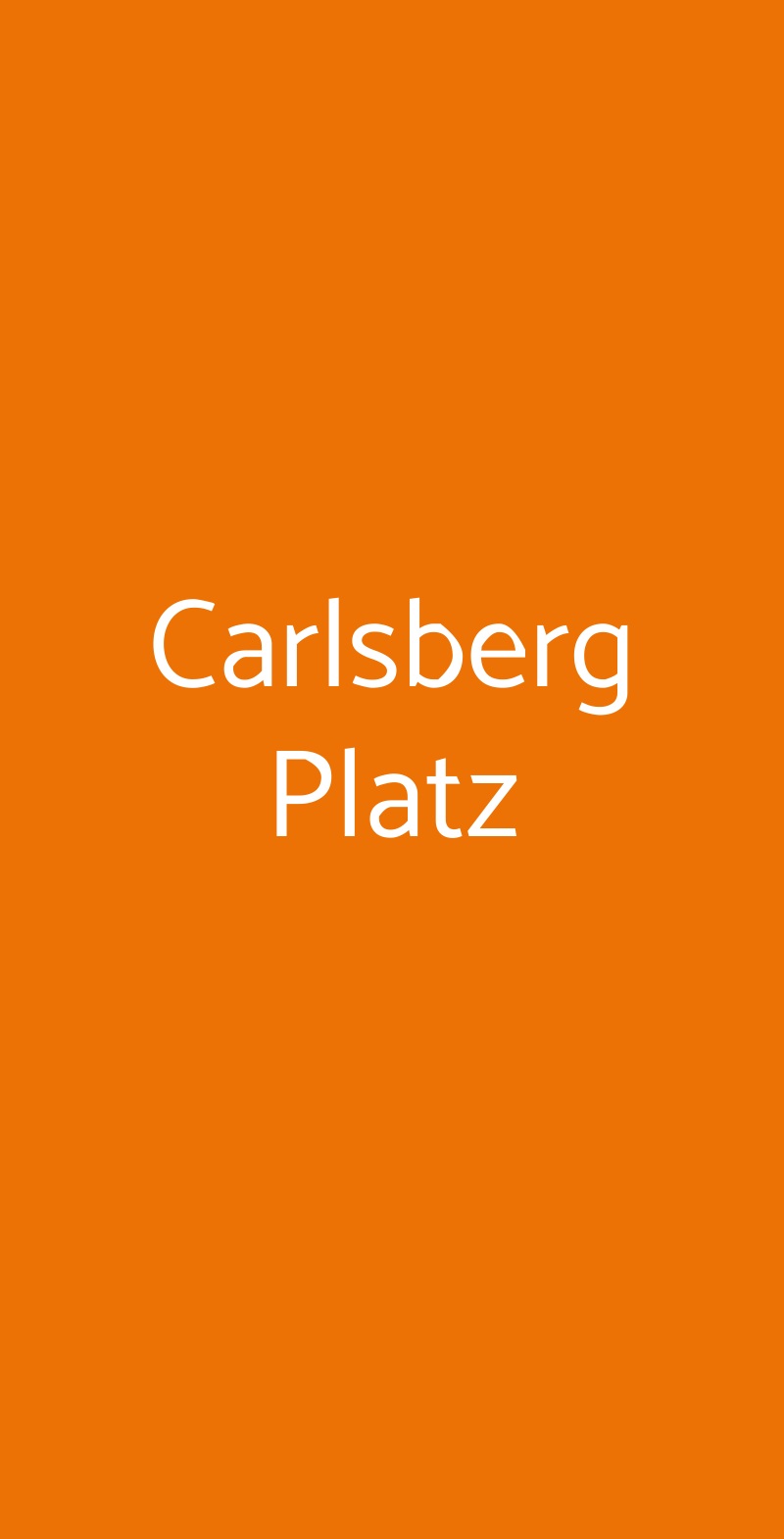 Carlsberg Platz Milano menù 1 pagina