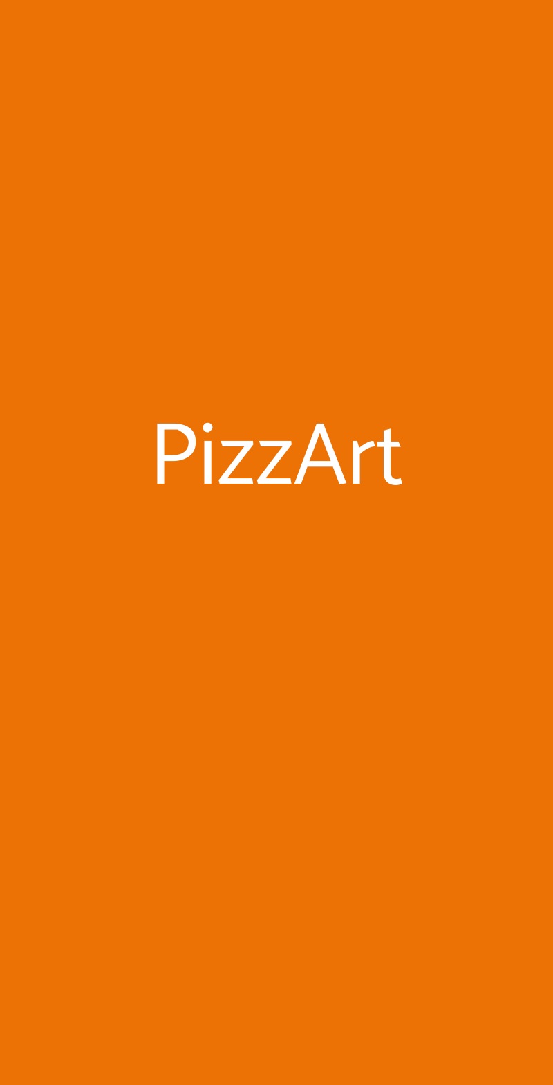 PizzArt Genova menù 1 pagina