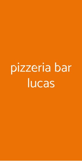 Pizzeria Bar Lucas, Genova