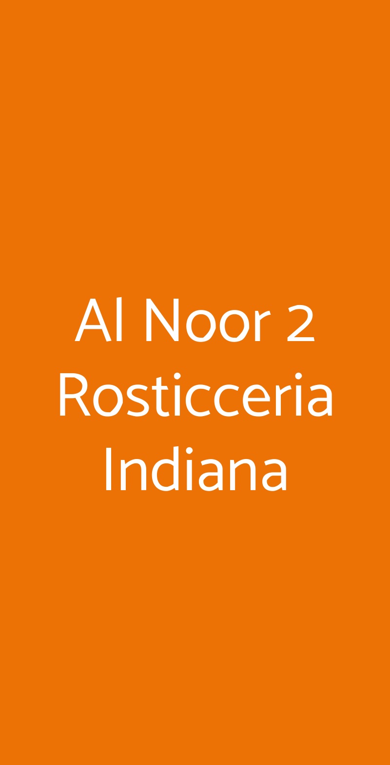 Al Noor 2 Rosticceria Indiana Milano menù 1 pagina