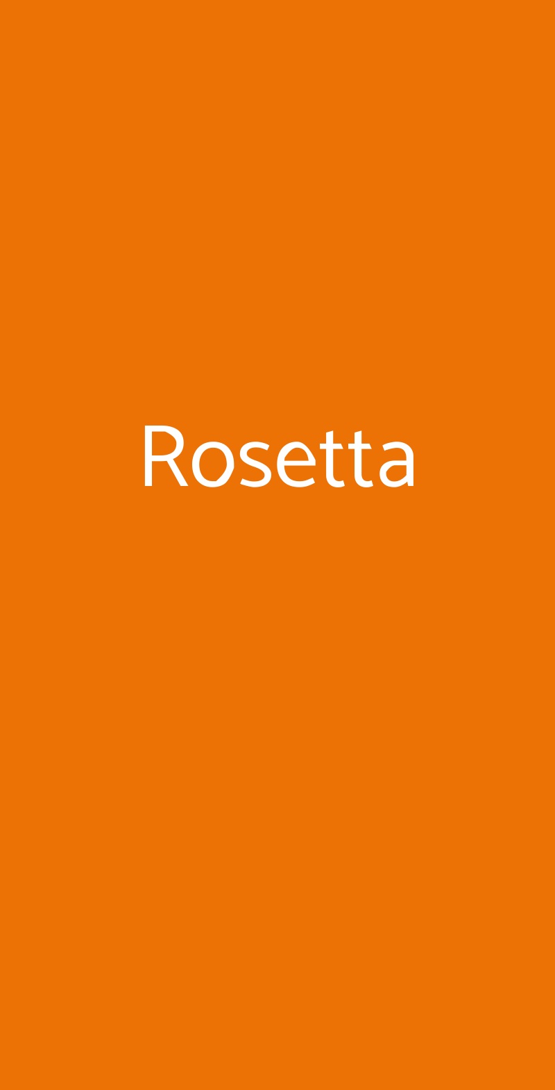 Rosetta, Genova