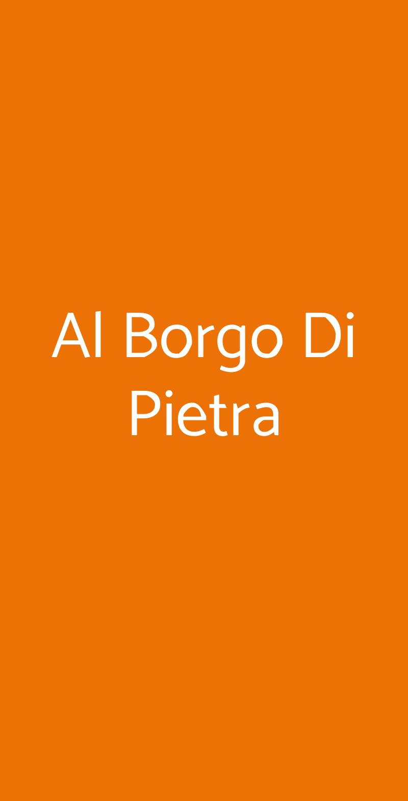 Al Borgo Di Pietra Pietra Ligure menù 1 pagina