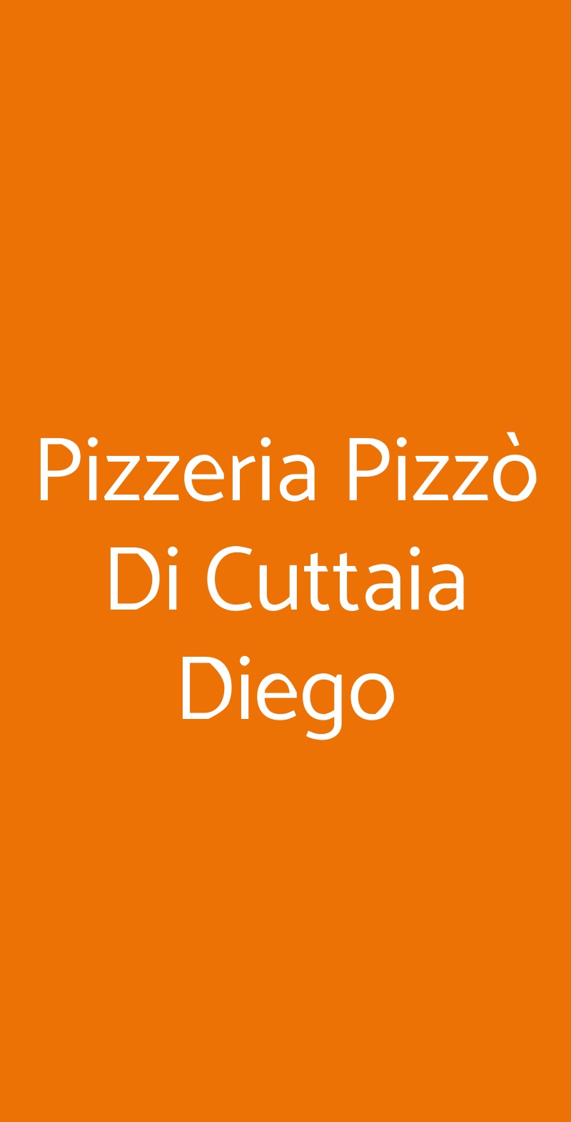 Pizzeria Pizzò Di Cuttaia Diego La Spezia menù 1 pagina