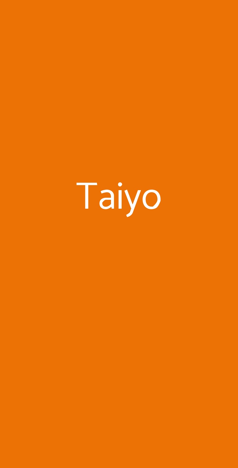 Taiyo Sanremo menù 1 pagina