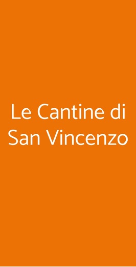 Le Cantine Di San Vincenzo, Genova