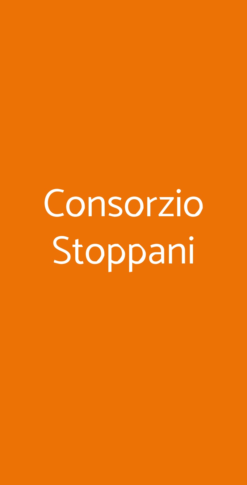 Consorzio Stoppani Milano menù 1 pagina