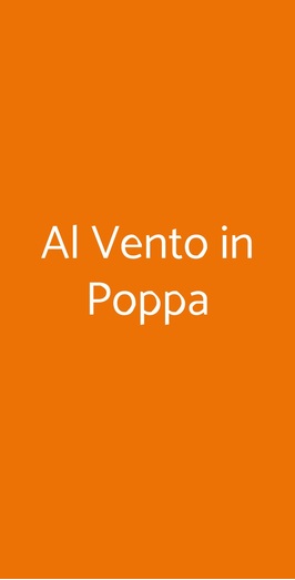 Al Vento In Poppa, Milano