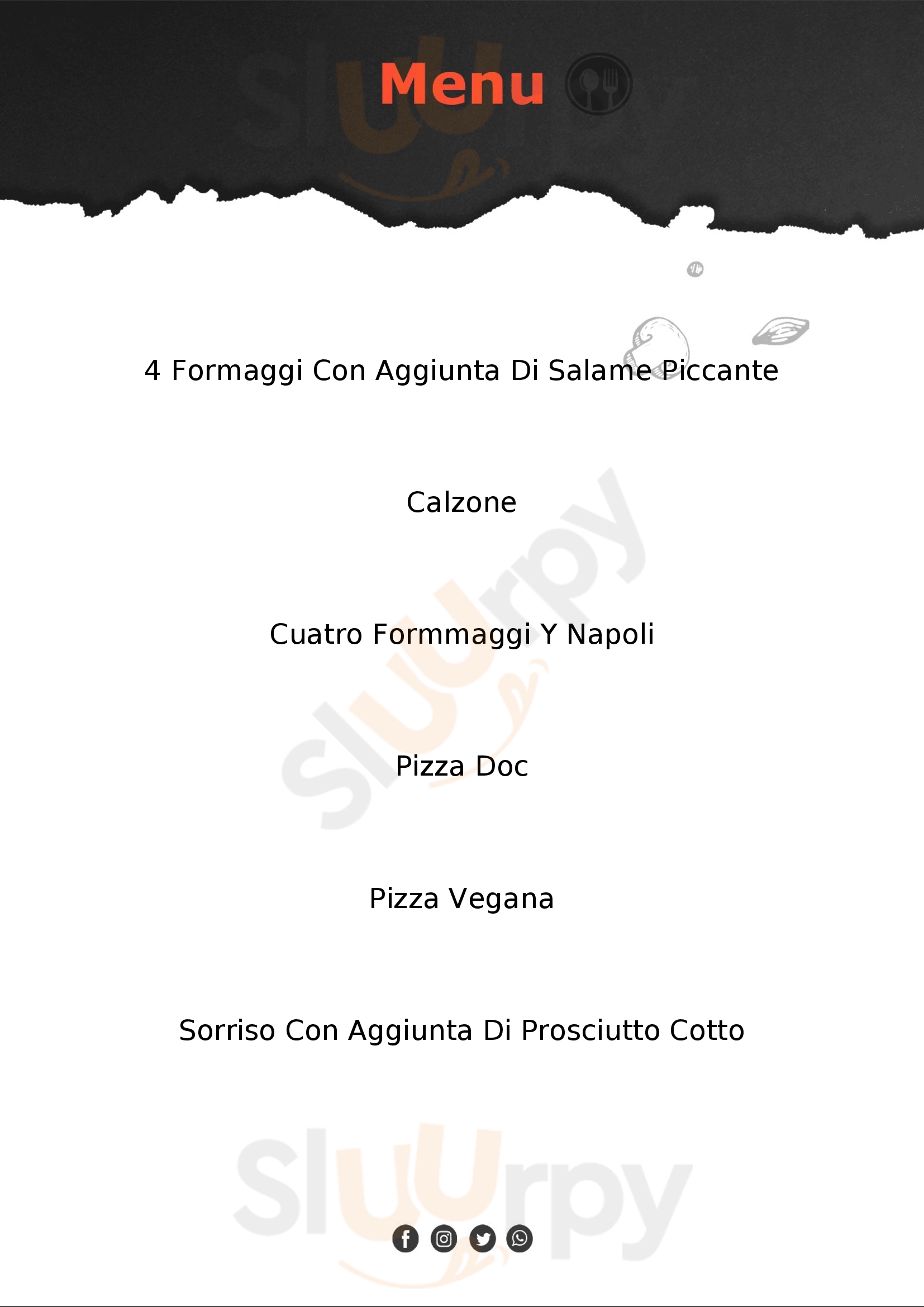 Sempre Pizza da Toto La Spezia menù 1 pagina