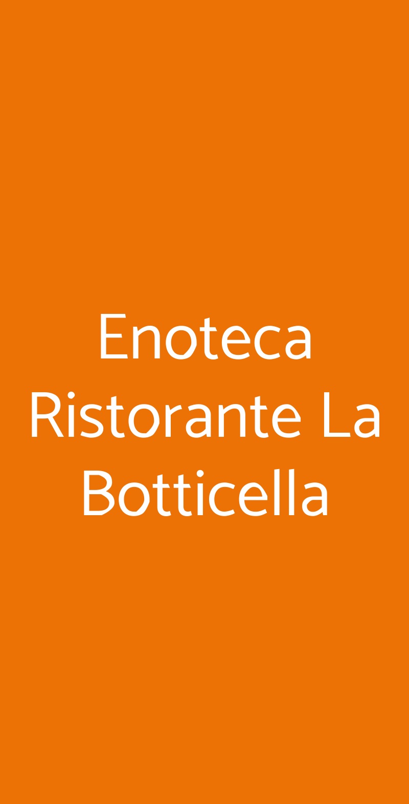 Enoteca Ristorante La Botticella Sestri Levante menù 1 pagina