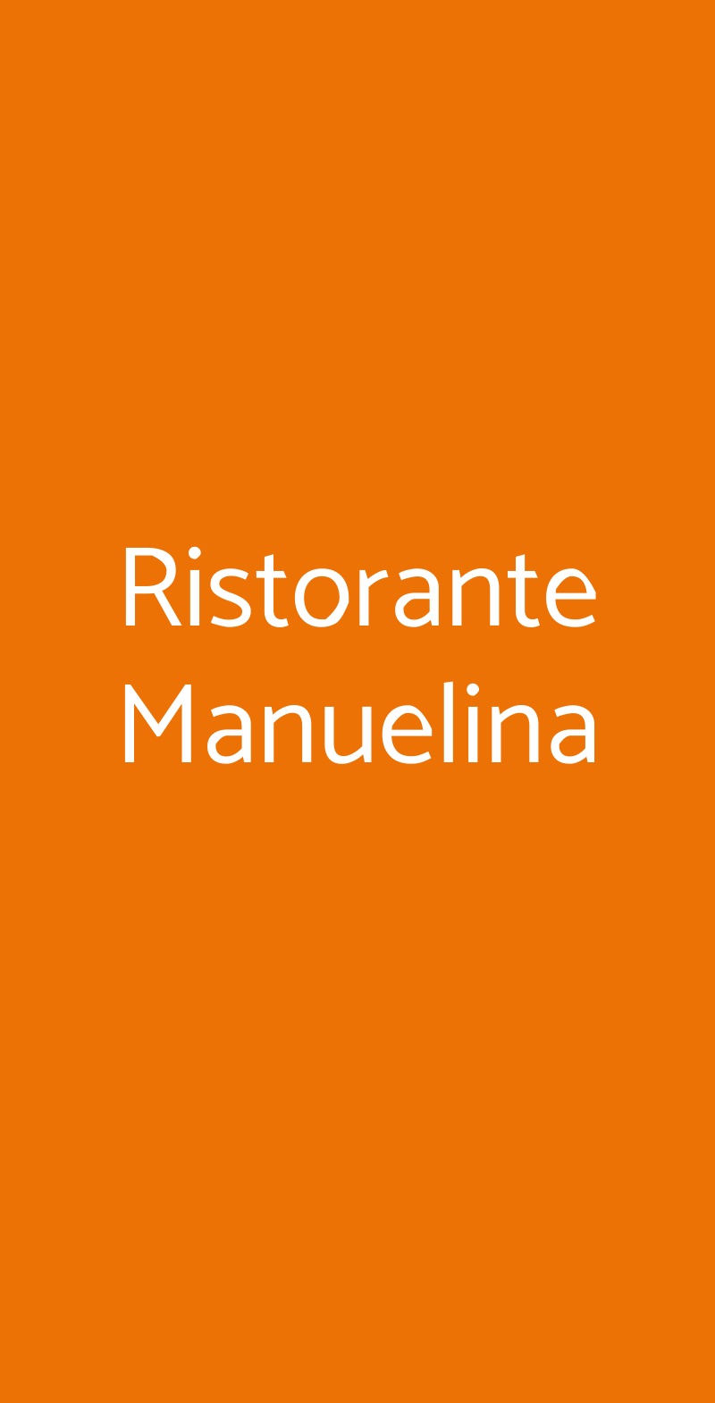 Ristorante Manuelina Recco menù 1 pagina