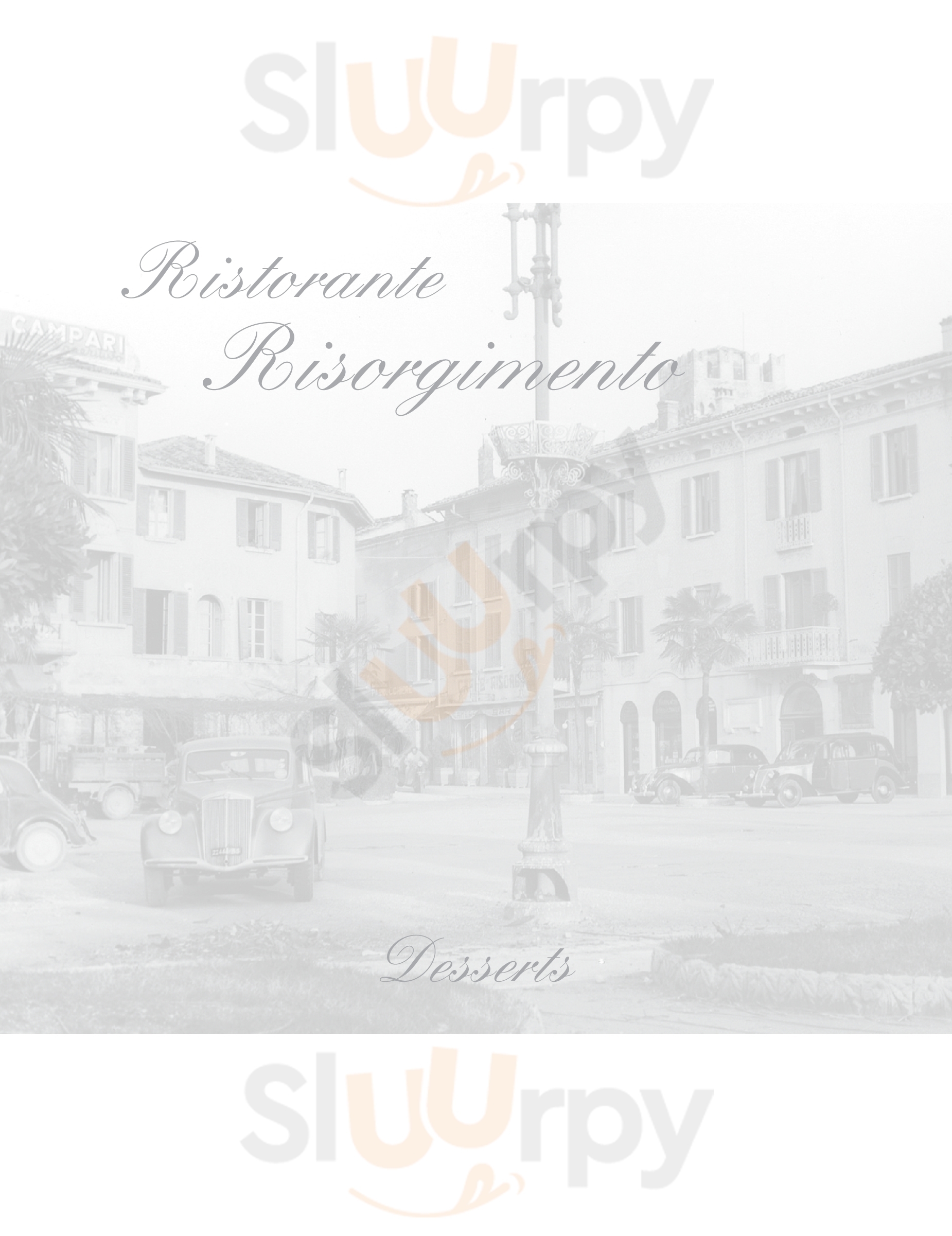 Ristorante Risorgimento Sirmione menù 1 pagina