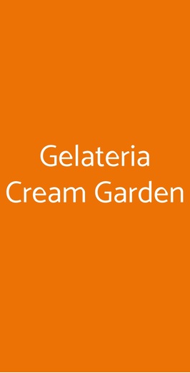 Gelateria Cream Garden, Milano