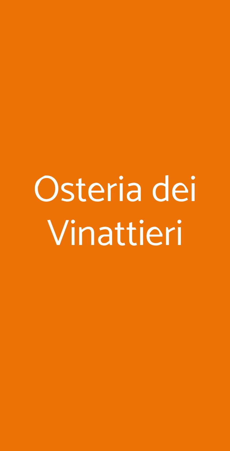Osteria dei Vinattieri San Donato Milanese menù 1 pagina