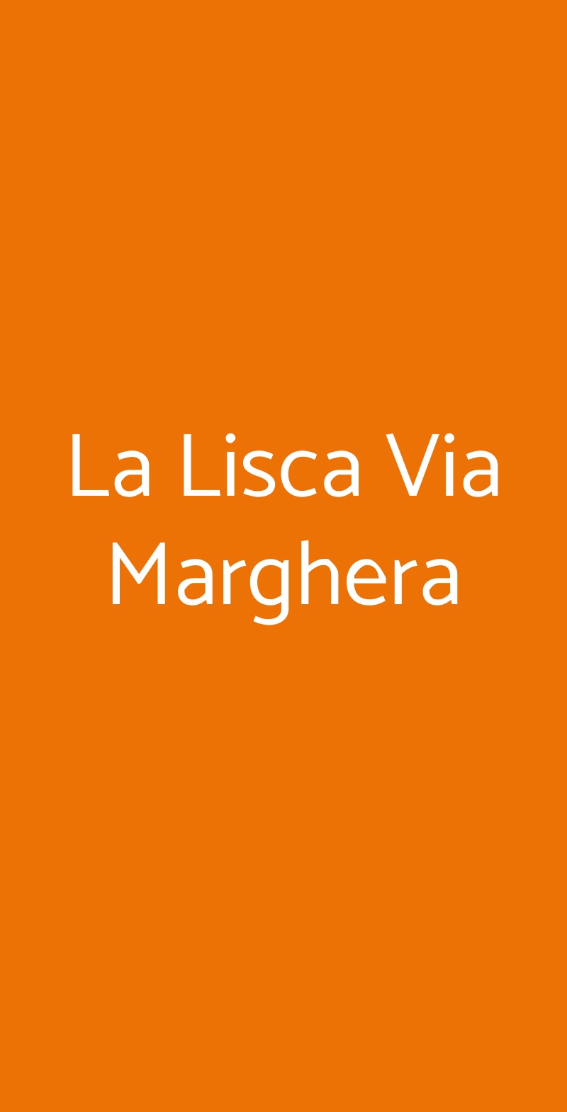 La Lisca Via Marghera Milano menù 1 pagina