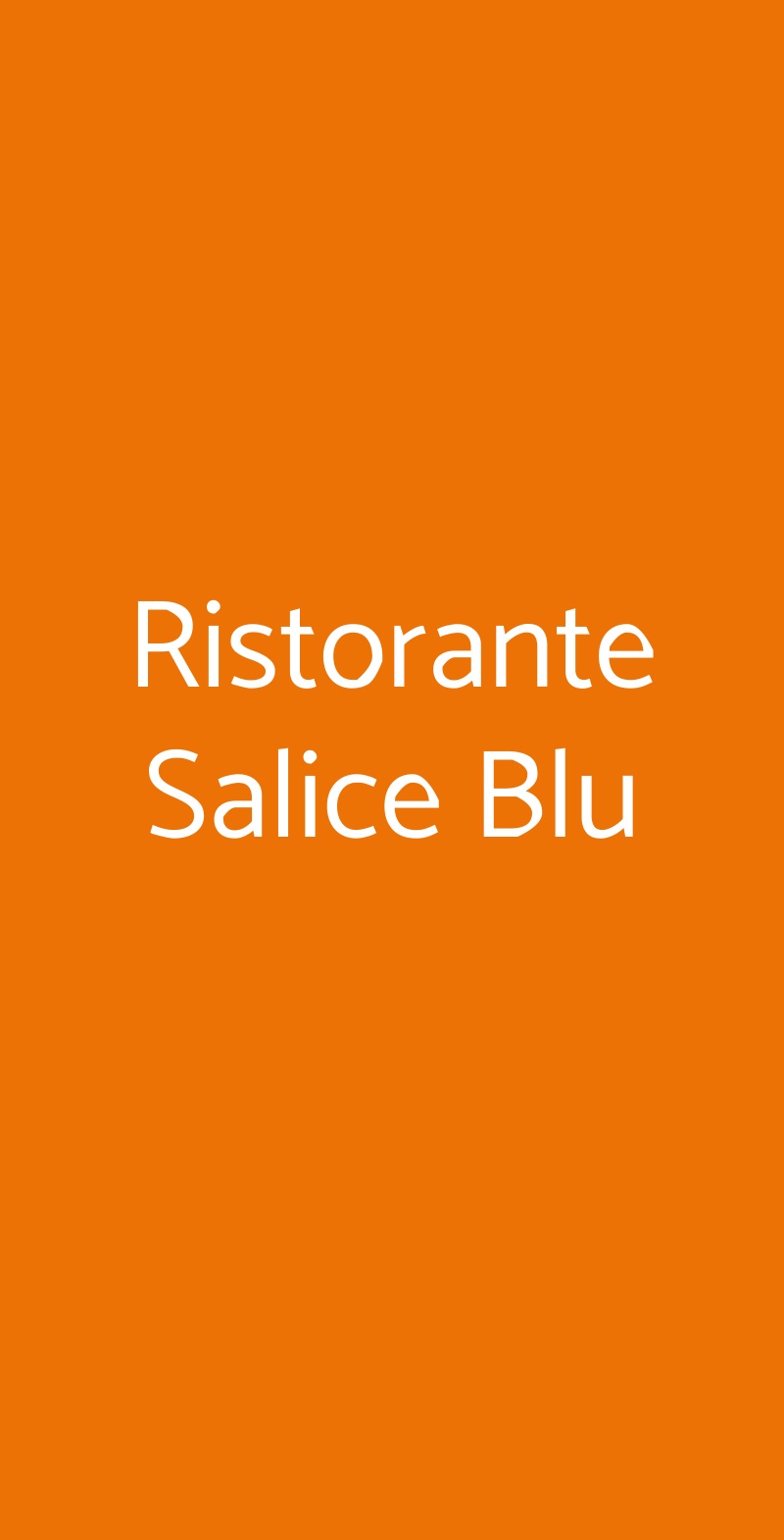 Ristorante Salice Blu Bellagio menù 1 pagina