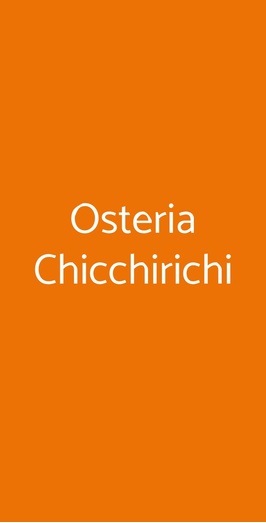 Osteria Chicchirichi, Brembate