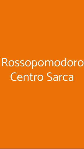 Rossopomodoro Centro Sarca, Sesto San Giovanni