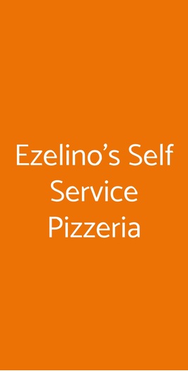 Ezelino's Self Service Pizzeria, Abbiategrasso