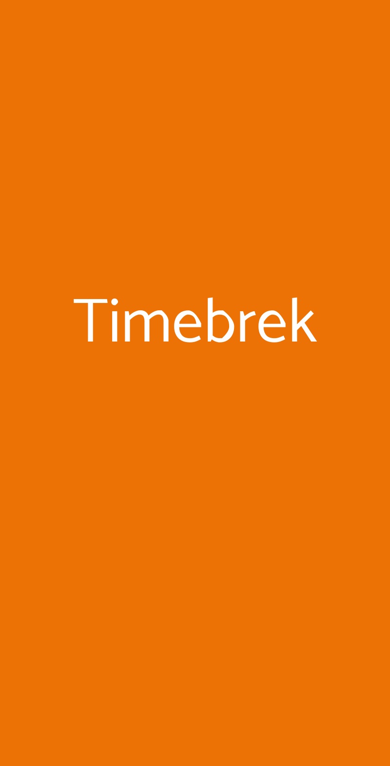 Timebrek Milano menù 1 pagina