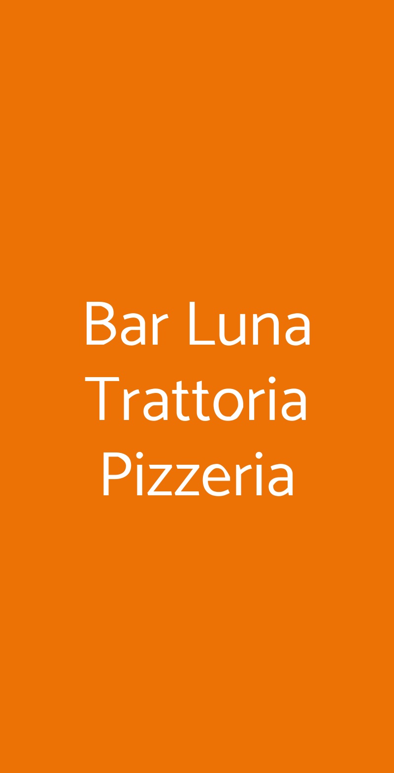Bar Luna Trattoria Pizzeria Valmadrera menù 1 pagina