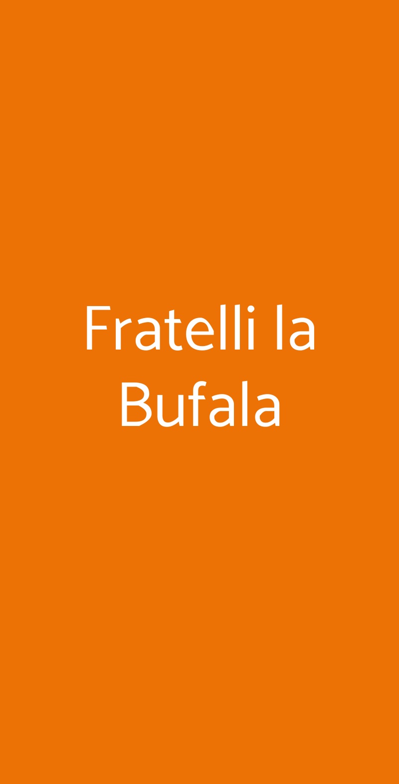 Fratelli la Bufala Cinisello Balsamo menù 1 pagina