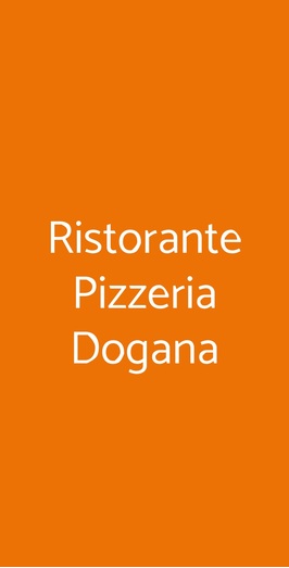 Ristorante Pizzeria Dogana, Milano