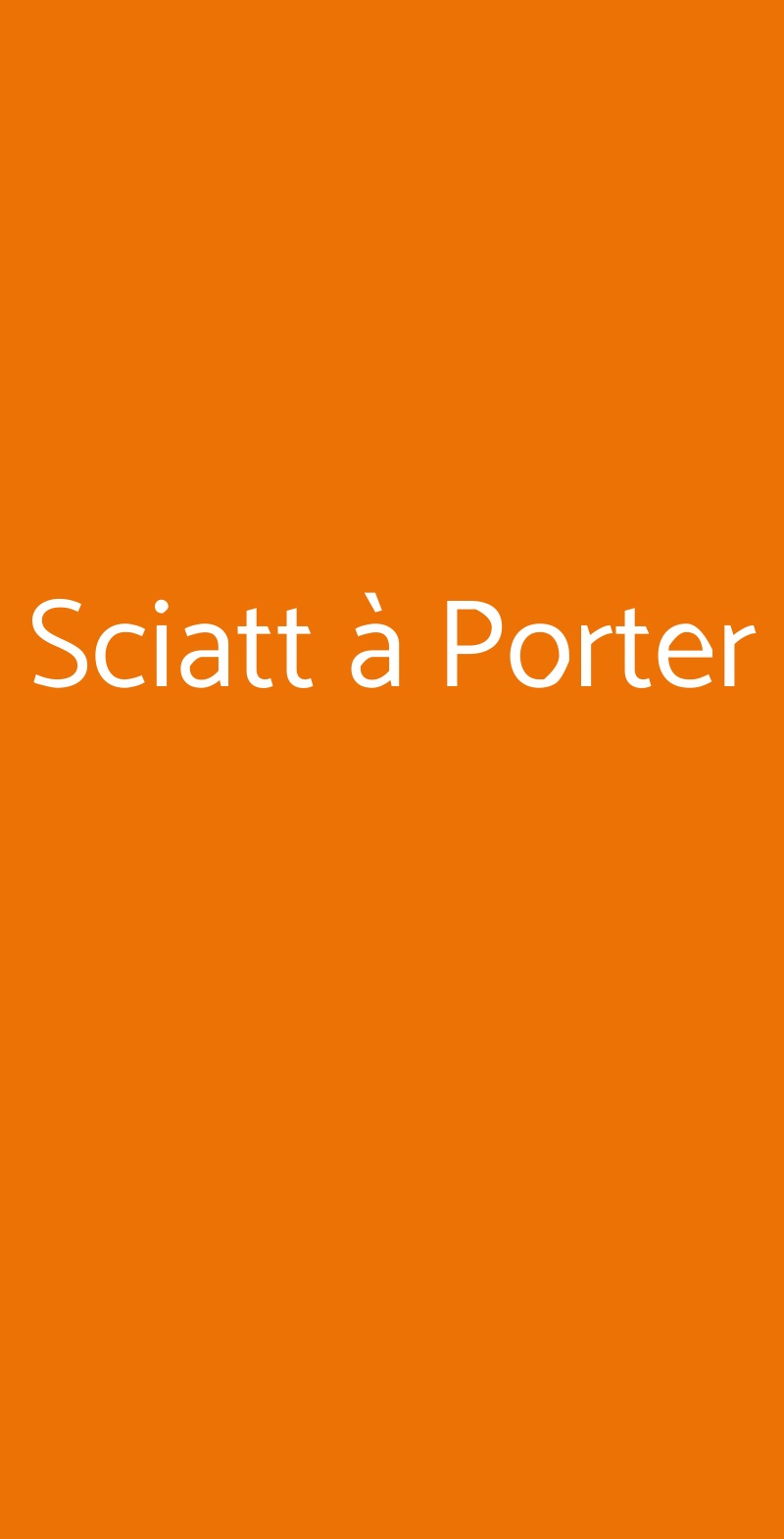 Sciatt à Porter, Milano