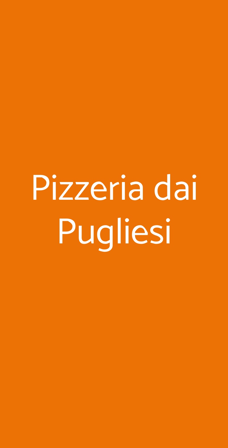 Pizzeria dai Pugliesi Melegnano menù 1 pagina