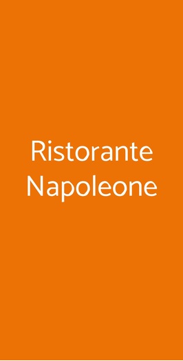 Ristorante Napoleone, Abbiategrasso