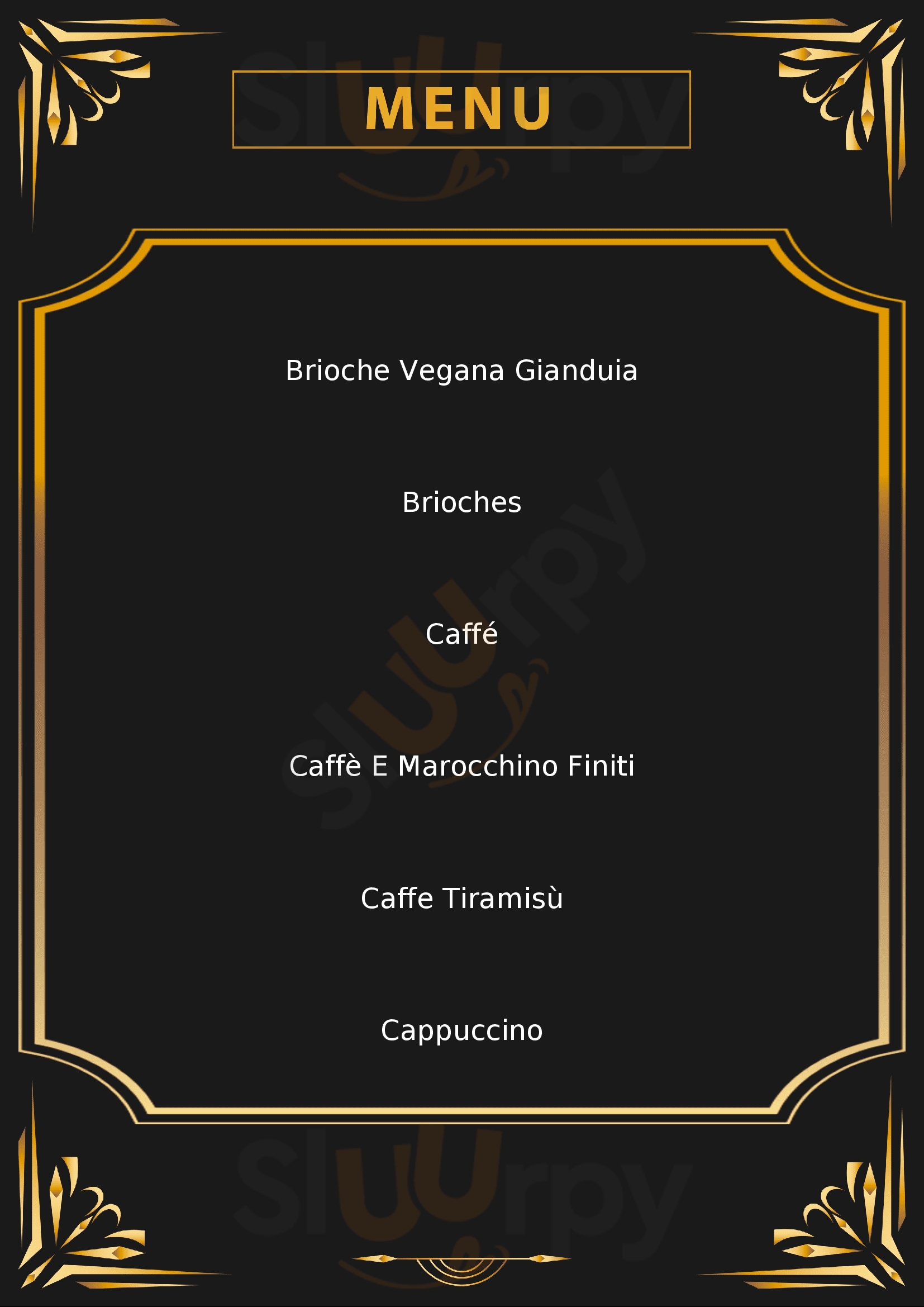 Caffe Vergnano 1882 Milano menù 1 pagina