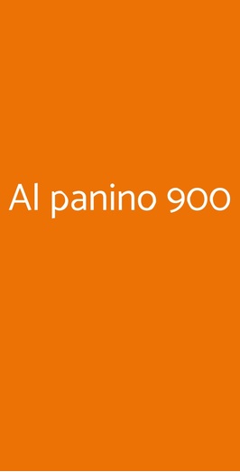 Al Panino 900, Milano