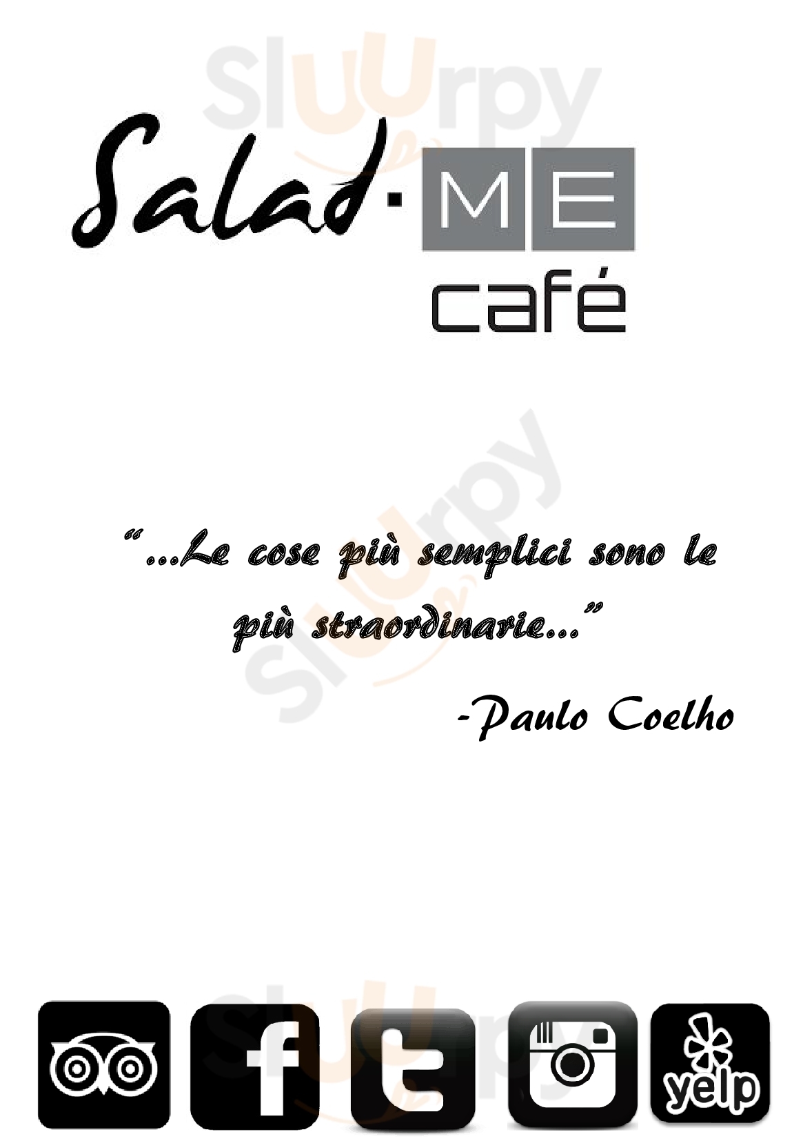 Salad Me Cafe' Milano menù 1 pagina