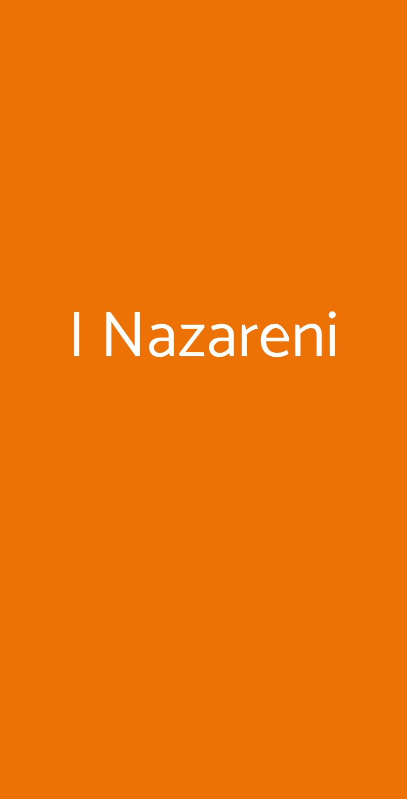 I Nazareni Brescia menù 1 pagina