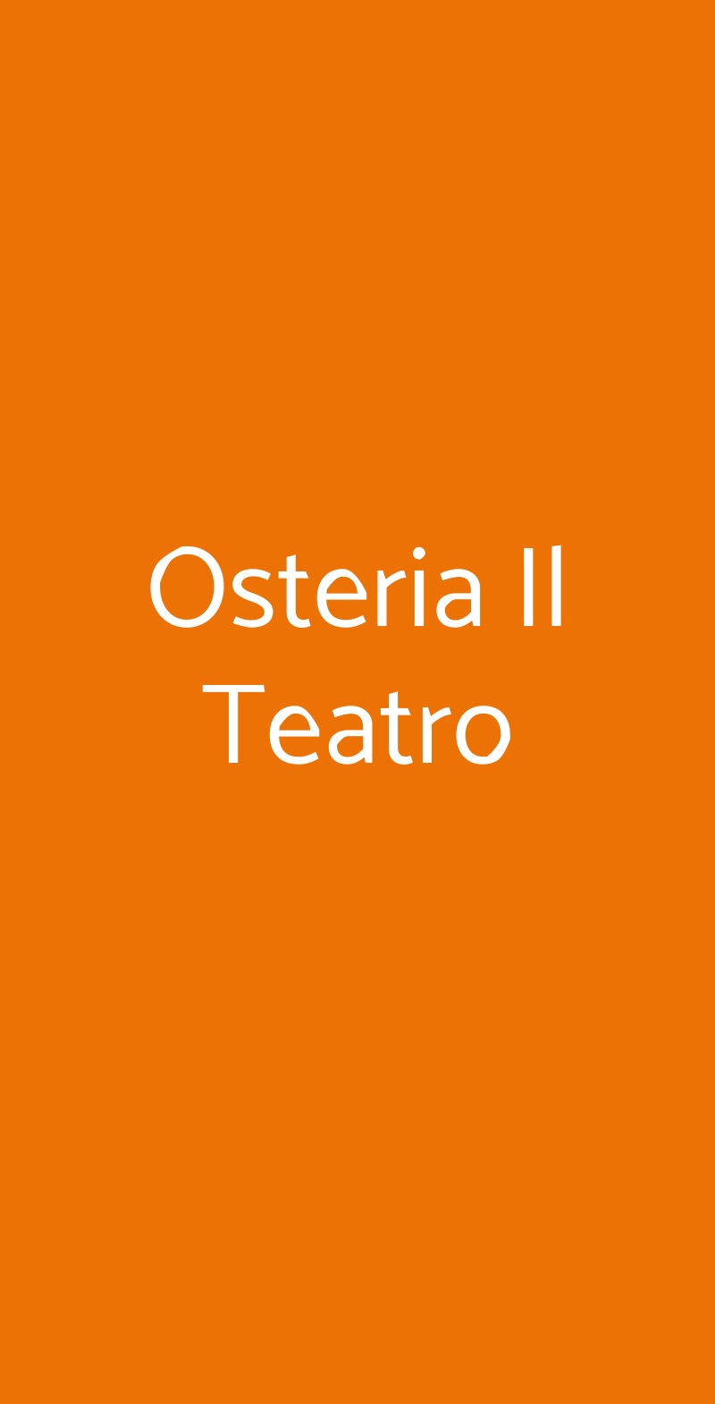 Osteria Il Teatro Lallio menù 1 pagina