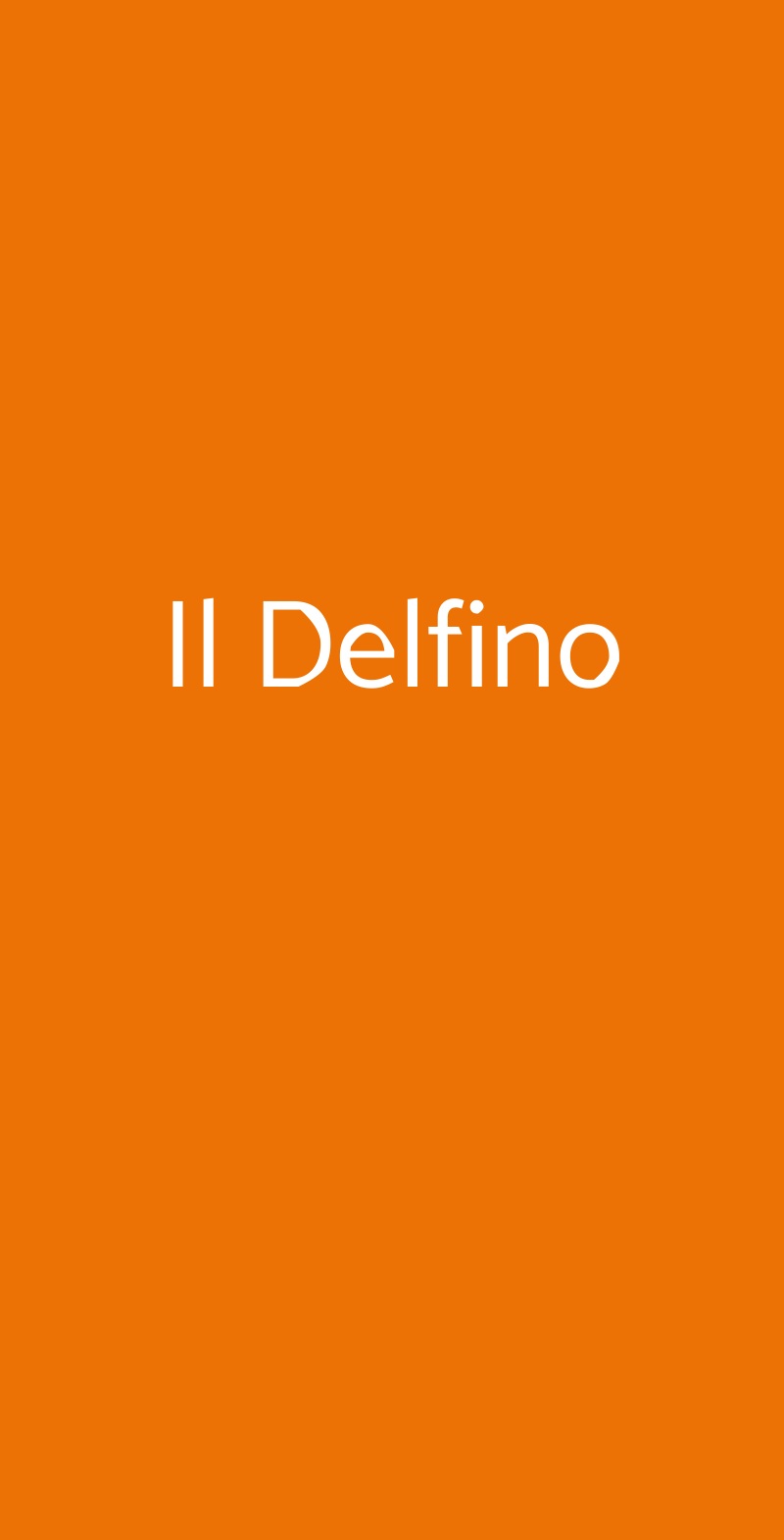 Il Delfino Pero menù 1 pagina
