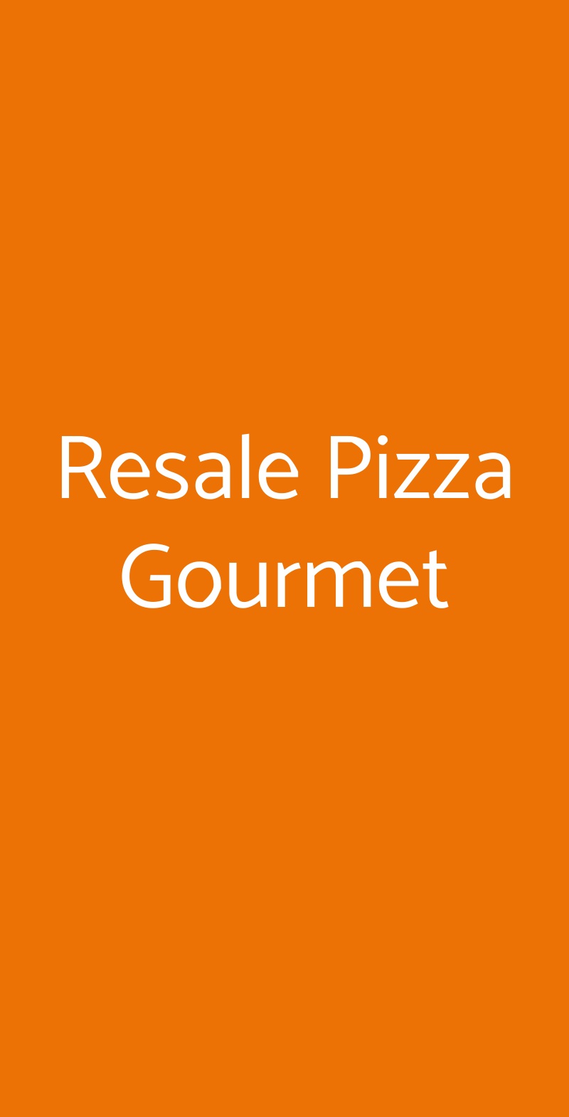 Resale Pizza Gourmet Monzambano menù 1 pagina