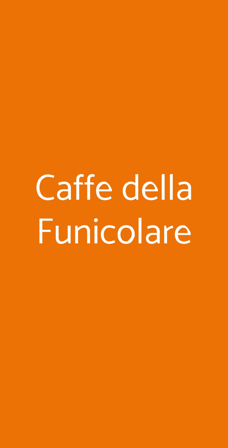 Caffe della Funicolare Bergamo menù 1 pagina