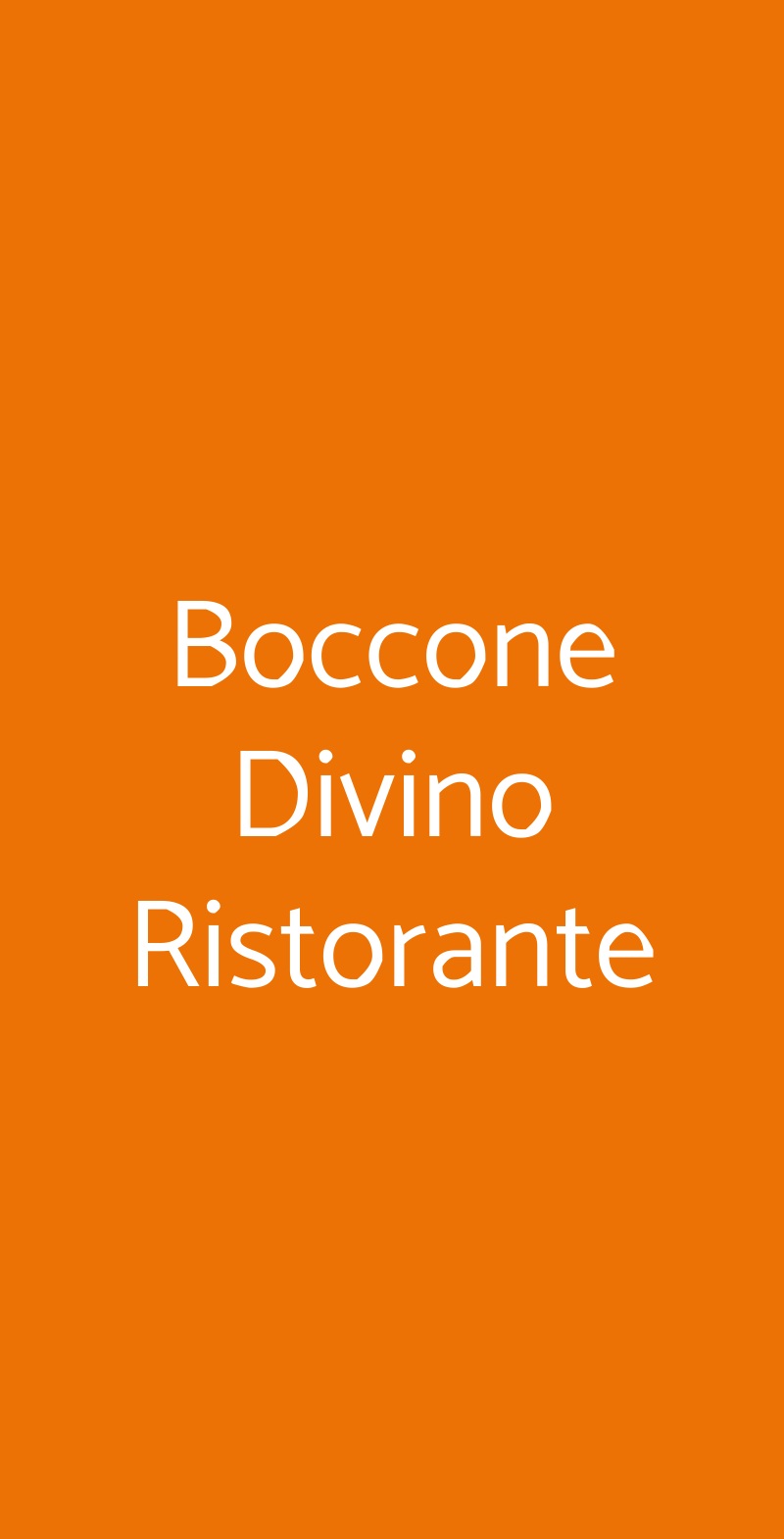 Boccone Divino Ristorante Milano menù 1 pagina