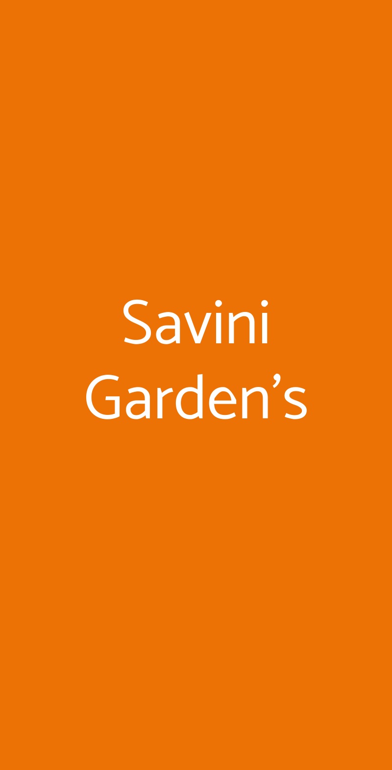 Savini Garden's, Corsico