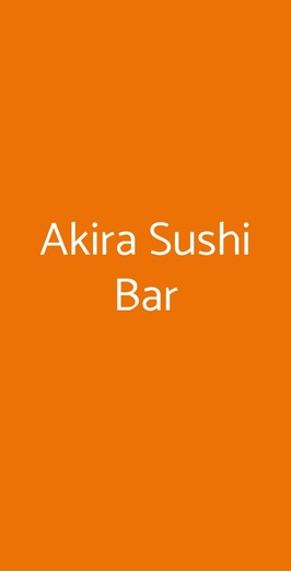 Akira Sushi Bar