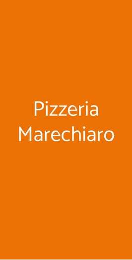 Pizzeria Marechiaro, Cornaredo