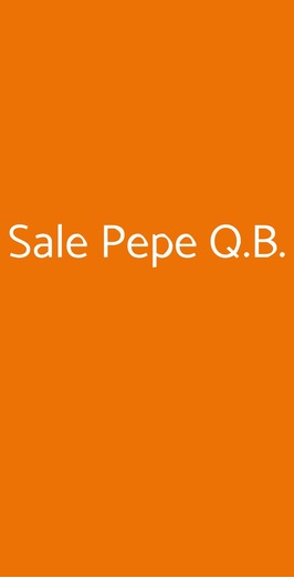 Sale Pepe Q.b., Chiuduno