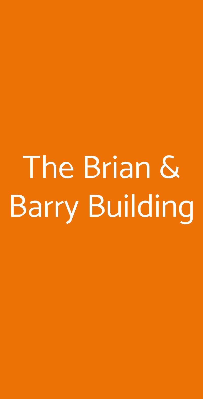 The Brian & Barry Building Milano menù 1 pagina