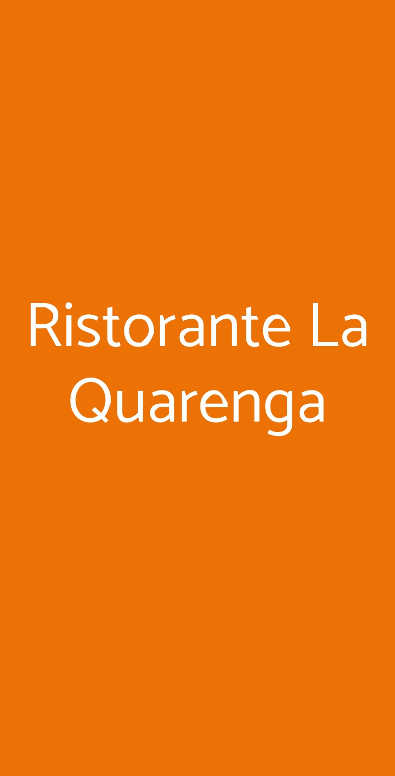 Ristorante La Quarenga Almenno San Bartolomeo menù 1 pagina