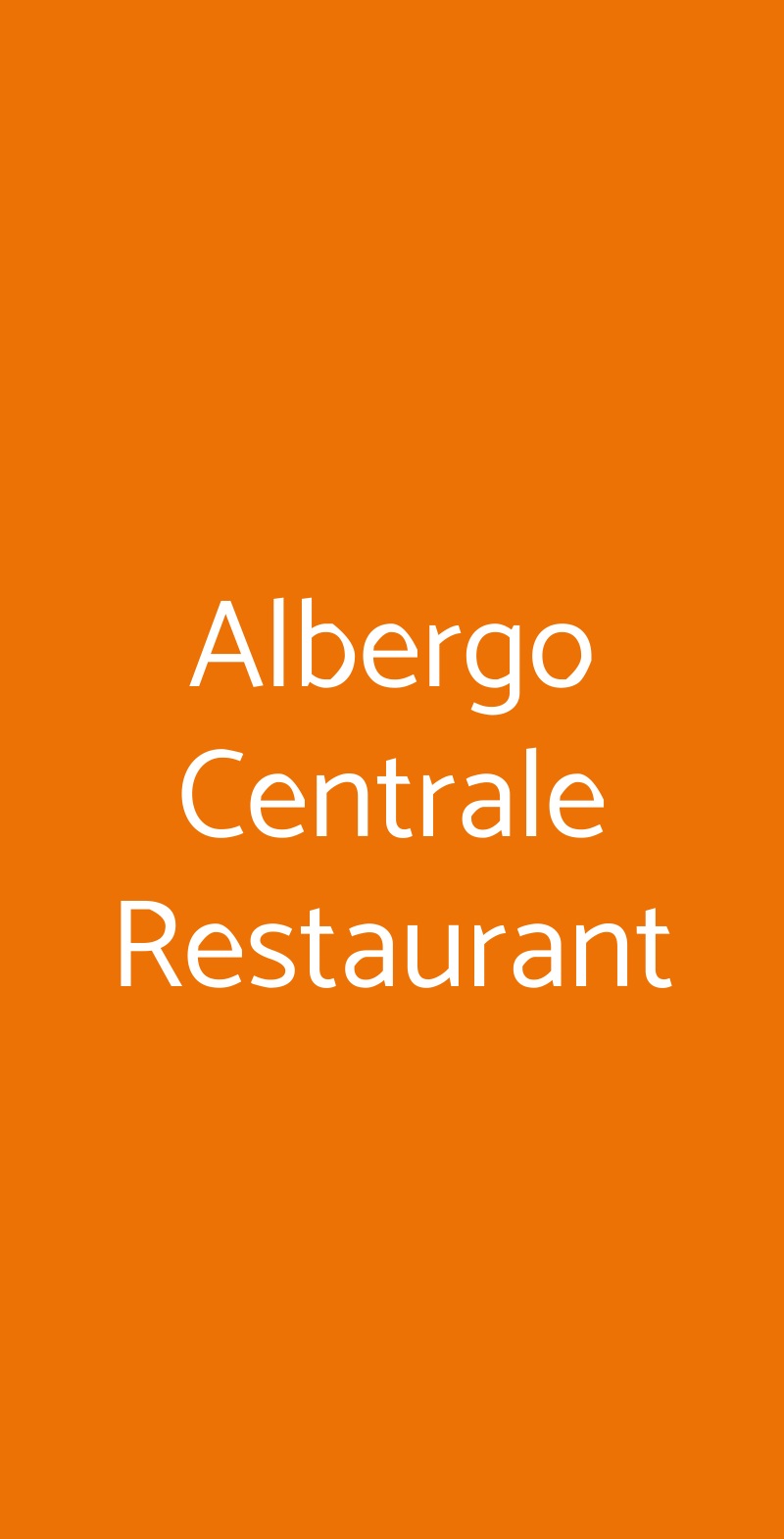 Albergo Centrale Restaurant Cernobbio menù 1 pagina