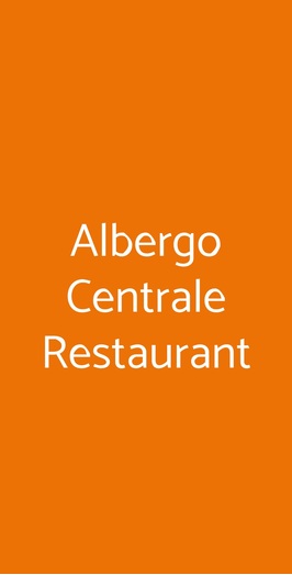 Albergo Centrale Restaurant, Cernobbio