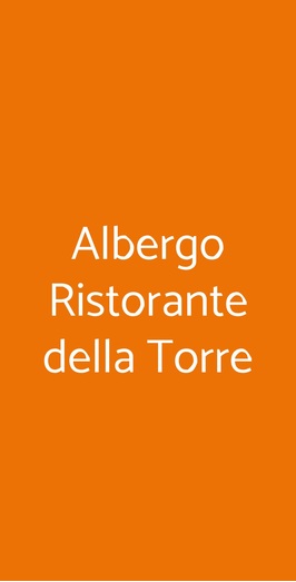 Albergo Ristorante Della Torre, Trescore Balneario